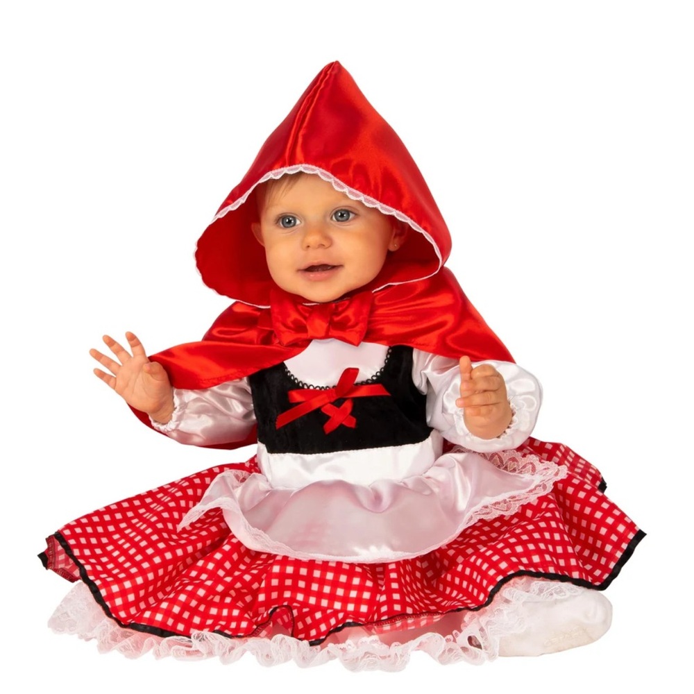Charming Red Hooded Costume for Kids
